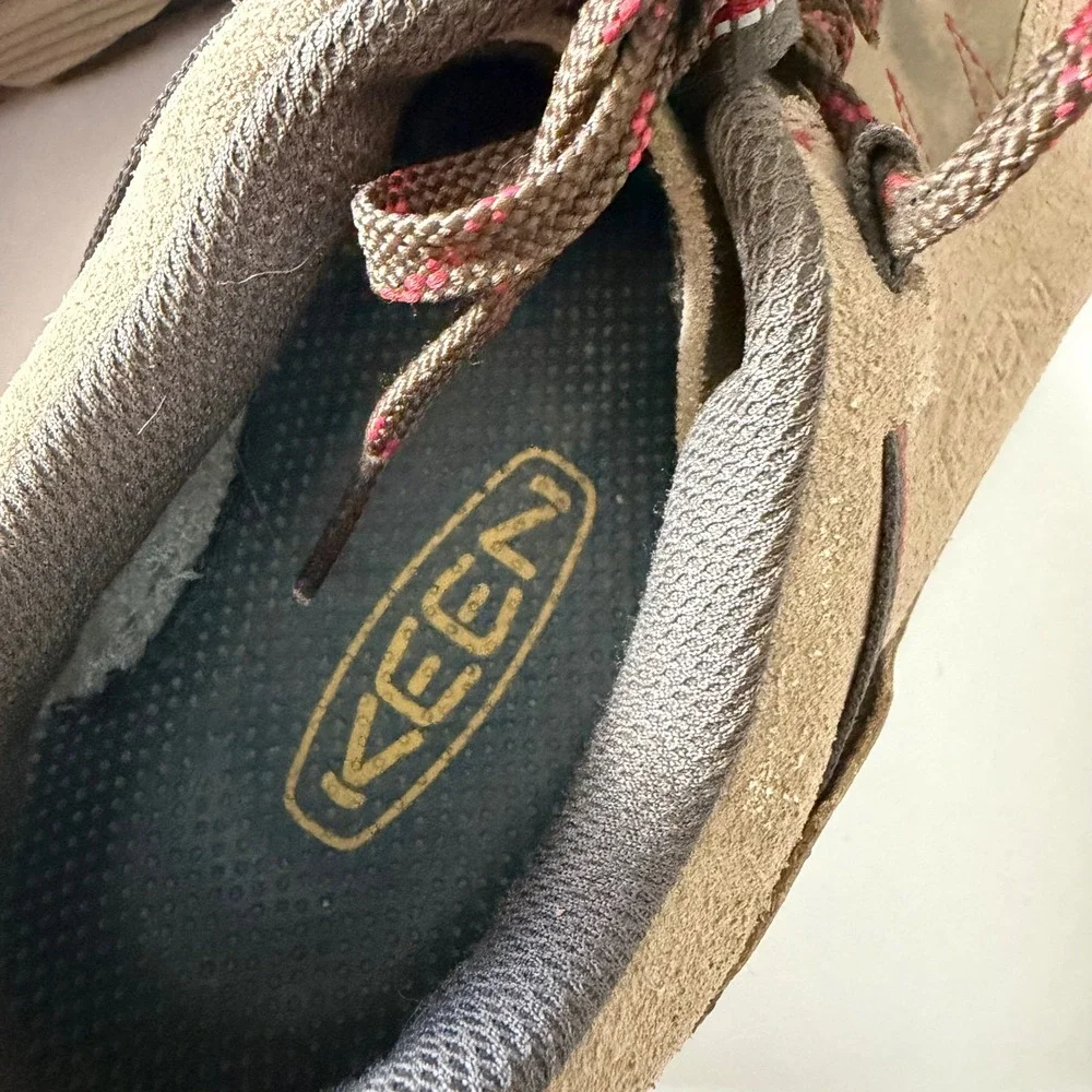 KEEN Jasper Suede Hiking Trail Shoes Tan Brown Outdoor Sneakers Mens US 9 EU 42